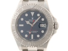 ROLEX 116622 Yacht masterWatches Blue dial Stainless Steel/Platinum mens 4...