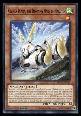 Yugioh Gizmek Inaba, the Hopping Hare of Hakuto MP22-EN130 Common 1st Edition NM