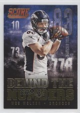 2014 Score Behind The Numbers Gold Wes Welker #BN9 0b5