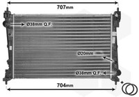 KüHler, Motor KüHlung 17002312 VAN Wezel FüR Opel Fiat Alfa Romeo