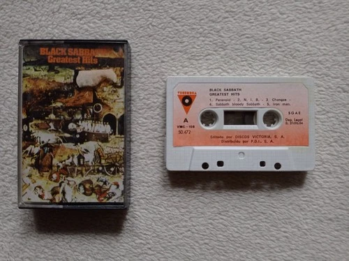 CASSETTE/K7 BLACK SABBATH "Greatest Hits" VICTORIA 50.472 ESPAGNE 1984 VG++ °
