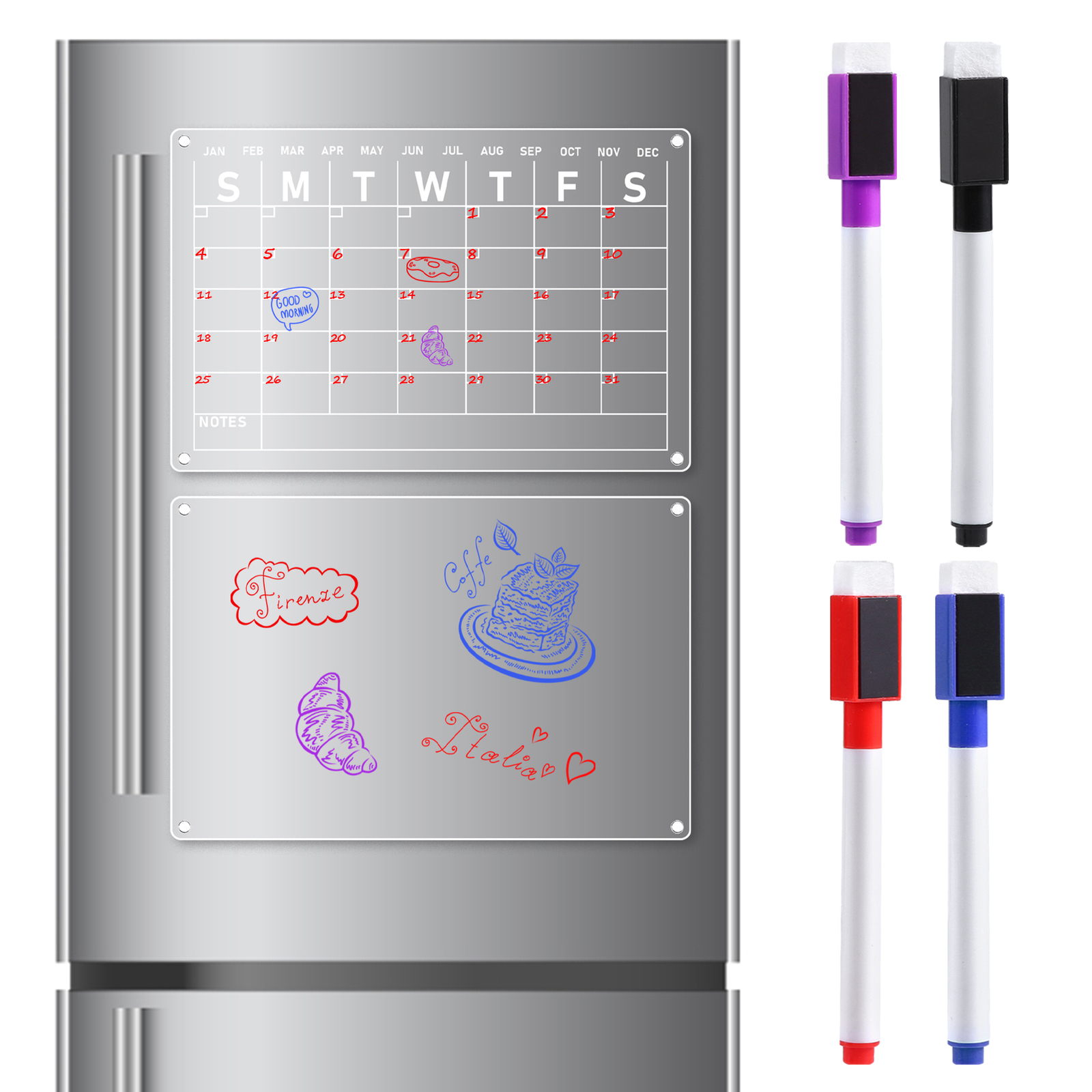 Menu For Refrigerator Lightweight Strong Dry Erase Board Student eBay