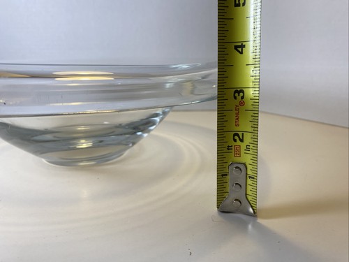 Lovely Vintage Clear Glass Rounded Centerpiece Fruit Bowl 12” - Picture 7 of 8