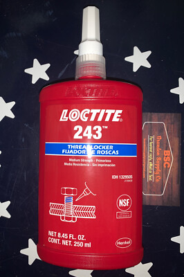 LOCTITE  243  250ml   Medium Strength Thread Locker  1329505  1 Bottle