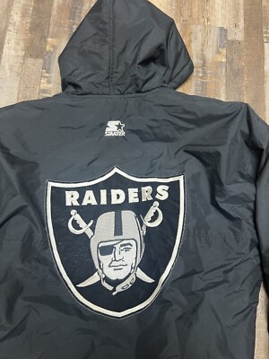 Nike Raiders フード付きジャケット　90's Vintage Oakland LA Las Vegas Raiders Nike Starter Football