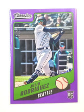 Julio Rodriguez 2022 Chronicles Classics Rookie Purple 9/25 #16 RC card Mariners