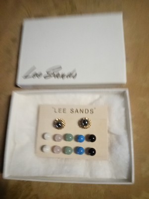 Vintage Lee Sands  Six Earing Sets/; Multiple Color Beads/ New In Box