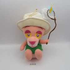 D1205B Pink Panther Plush 7" Elephant 2000 Stuffed Toy Doll Net Summer Hat