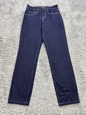 FDJ French Dressing Jeans Women 2 Petite Suzanne Dark Wash Straight Leg Denim