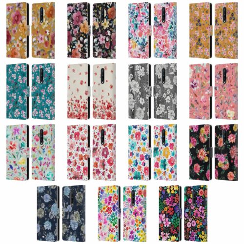 OFFICIAL NINOLA FLORAL PATTERNS LEATHER BOOK WALLET CASE FOR BLACKBERRY ONEPLUS - Afbeelding 1 van 21