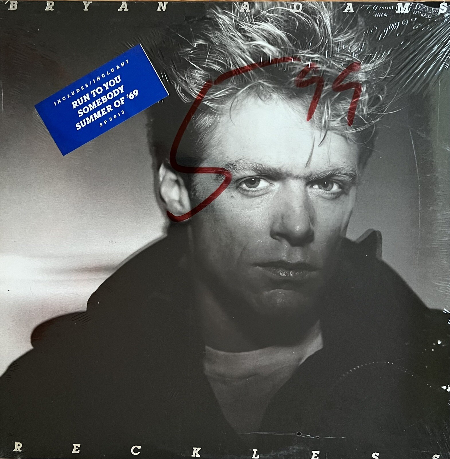Bryan Adams – Reckless-LP-original 1984-A&M Records – SP-5013-insert-NEW/SEALED