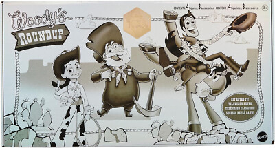Mattel Disney and Pixar Toy Story Set with 4 Action Figures, Black