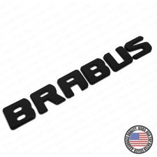 Brabus Emblem 3d Trunk Logo Nameplate Badge Letter Mercedes Amg - Gloss Black