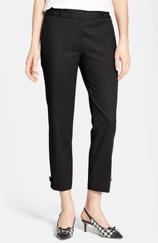 NWT Kate Spade Jackie Tuxedo Capri Pants Black Women's Size 6 Black | eBay