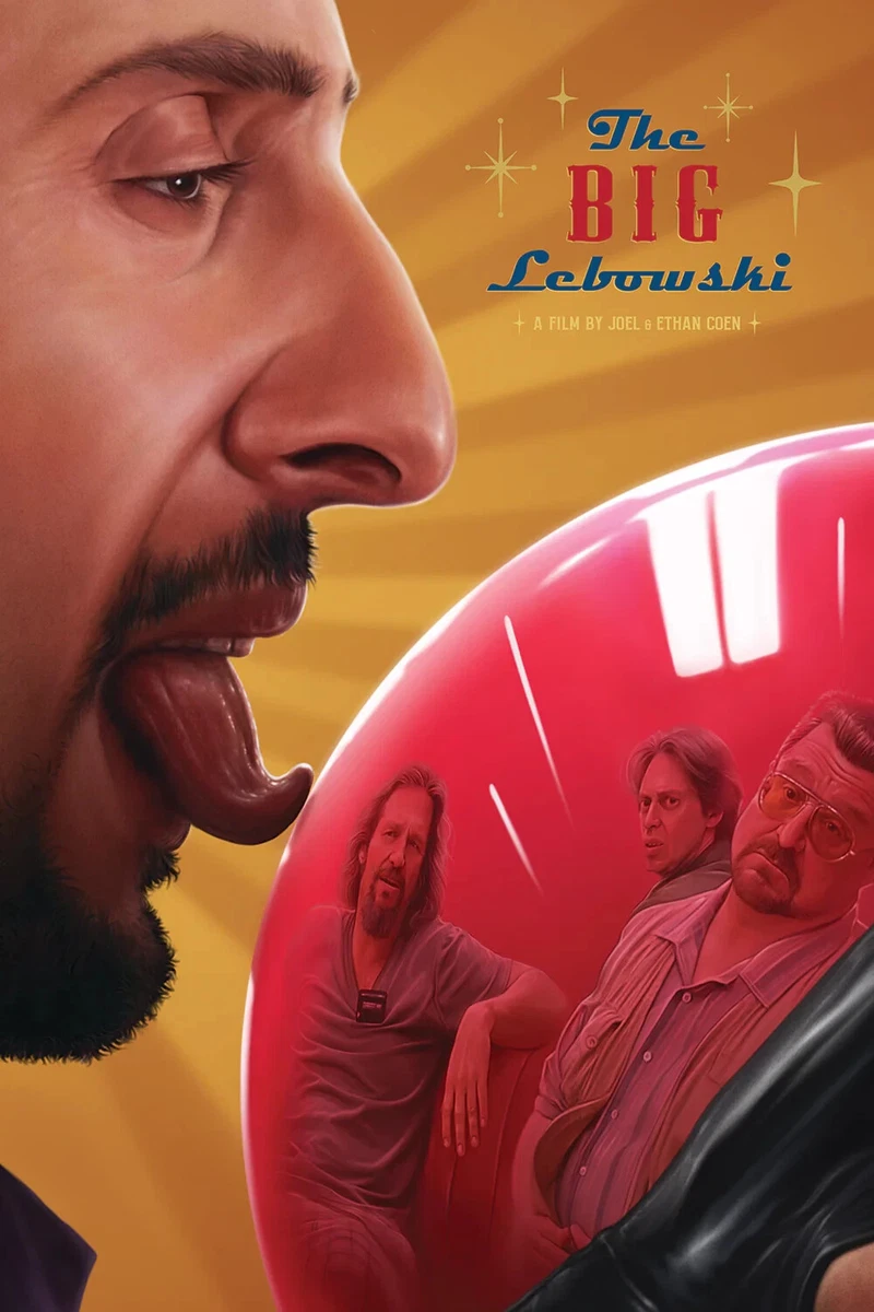The Big Lebowski, the Dude van Dmitry Belov als poster, canvas print en meer