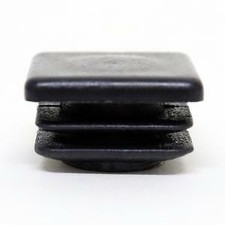 1" Inch Square Plastic End Cap Tubing Hole Post Plug 11-18 GA