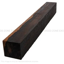 10 Pcs Gaboon Ebony Turning Blanks 1.5x1.5x12 Spindle Wood Blocks- Free Shipping