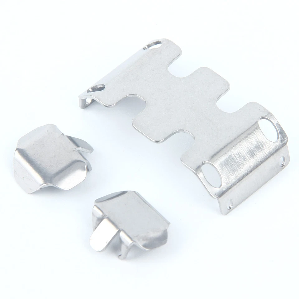 LCX Stainless Steel Chassis Armor Skid Plate Guard Axle Guard for Axial SCX24 - Image 2 of 4