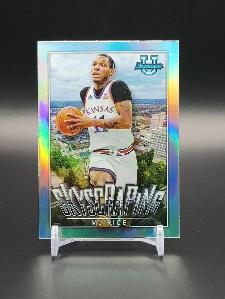 2023 MJ Rice Bowman Chrome University Basketball Skyscraping Refractor #S-7 - Image 3 of 4