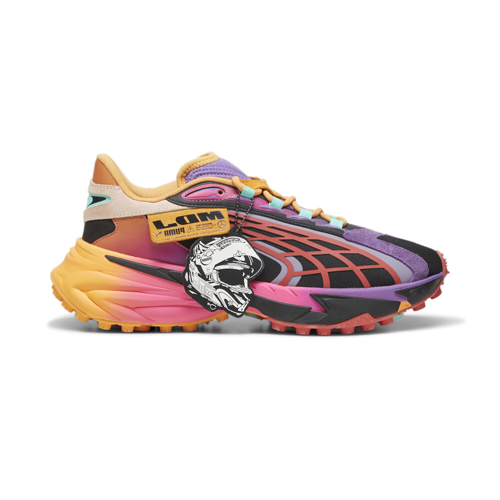 Мужские черные кроссовки Puma Mapf1 Spirex X Mdj с графическим рисунком на шнуровке, повседневная обувь 308478