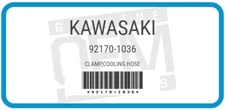 OEM KAWASAKI COOLING HOSE CLAMP - FITMENT IN DESCRIPTION - 92170-1036