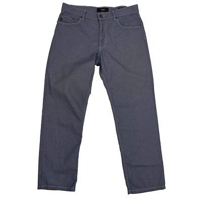 Brax Cooper Fancy MTWA Pants Gray Blue Mens 35/36 US (Actual 34x29) Straight Leg
