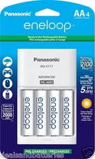 Panasonic Eneloop AA NiMH Charger with 4 AA Batteries 