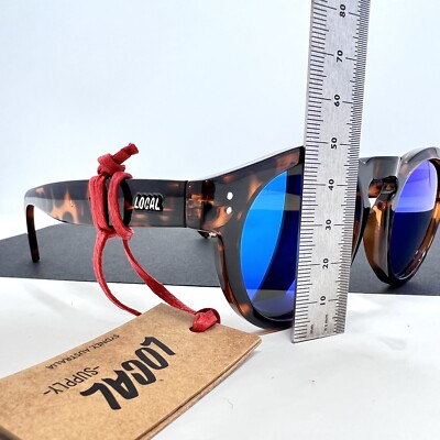 LOCAL SUPPLY UNISEX FREEWAY INTERSTATE 5 SUNGLASSES MIRRORED  display picture 1