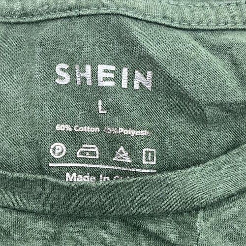 Shein Green Heart Graphic Print Short Sleeve T-Shirt Girls Size Large NEW - Picture 2 of 5