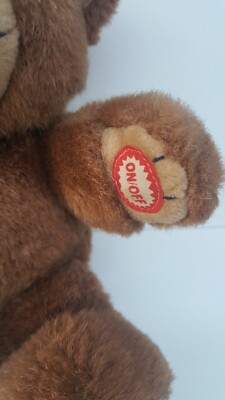 vintage It's Potty Time Learning plush talking bear The duke