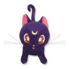 Sailor Moon  Luna Plush  6.5-Inch Purple Guardian Cat Licensed Authentic