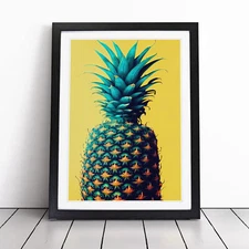 Pineapple Framed Canvas Wall Art Print Poster Picture, Home Decor, Ready to Hang