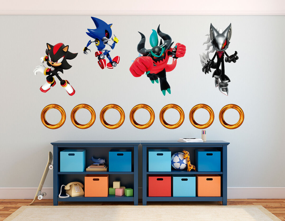 Sonic The Hedgehog- Metal Sonic 3- 10 Vinyl Decal Stickers