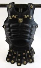 Vintage Roman Greek Leather Muscle Armor Jacket Larp Wearable Halloween Item