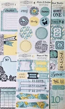 Authentique Renew Components 4 double sided die cuts - NEW