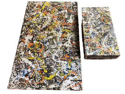 Springbok Abstract VTG CONVERGENCE Jackson Pollock Springbok ABSTRACT ART Jigsaw Puzzle w ...