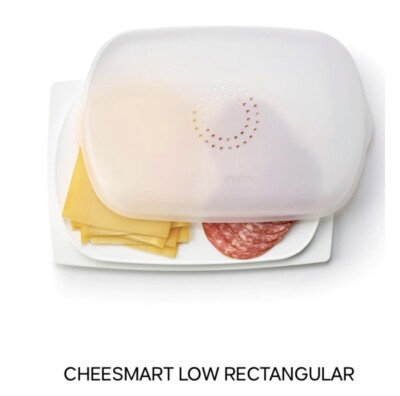 Tupperware CheeSmart Low Rectangular Container Cheese Tray Board Serveware