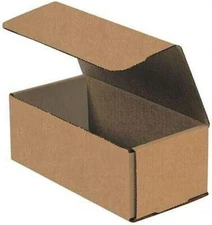 50 9" x 5" x 3" Kraft Corrugated Mailers Die Cut Tuck Flap Boxes