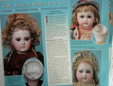 10p History Article  - Antique Jumeau Pressed Bisque Bebe E.J. Portrait Dolls