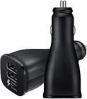Samsung Fast Adaptive Fast Dual Port Car Charger Samsung S10+ S9 Note9 (2 Pack)
