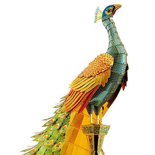 1000-Teile-Puzzle „Pfau Im Winterwald“ – Fertige Größe 70x50 Cm, Mit Referenzposter