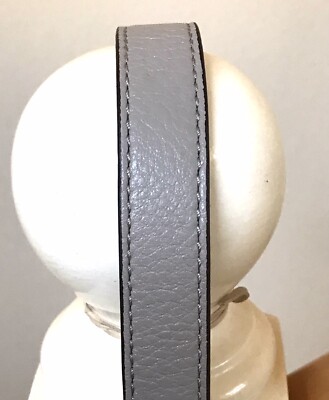 52 x3/4  Michael Kors Pearl Grey Pebble Leather Handbag Shoulder Crossbody Strap