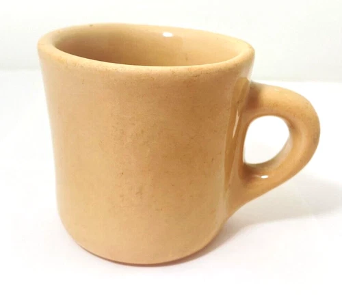 Vintage TEPCO Sunglow Restaurant Ware Tan 3" Tall Taper Cup