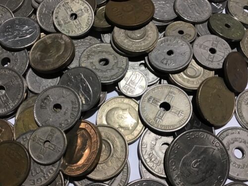 100 Gramm Restmünzen/Umlaufmünzen Norwegen - Bild 1 von 3