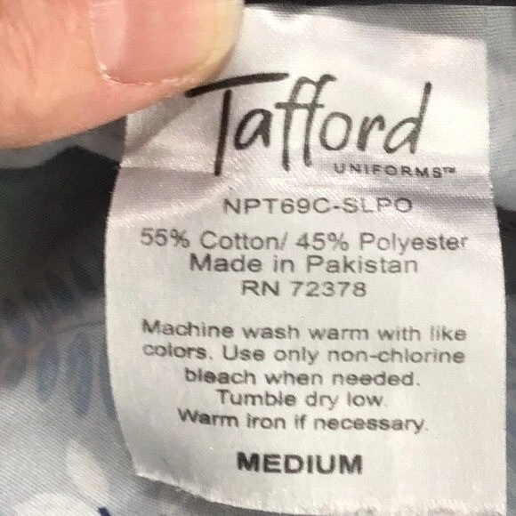 Tafford Medium Sloth Scrubs Top - Image 4 of 4