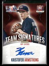 2014 Panini USA Baseball 15U National Team #52 Kristofer Armstrong Auto /299