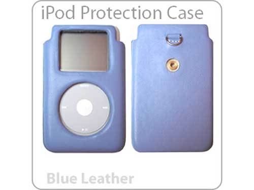 Classic iPod Photo 4. Gen 40GB Deluxe HARTBLAU LEDER Etui Click Wheel - Bild 3 von 4