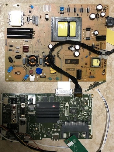 FULL SET BUSH DLED40UHDHDRS LCD TV 17MB130S 23600679, PSU17IPS72, WIFI, WIRRES
