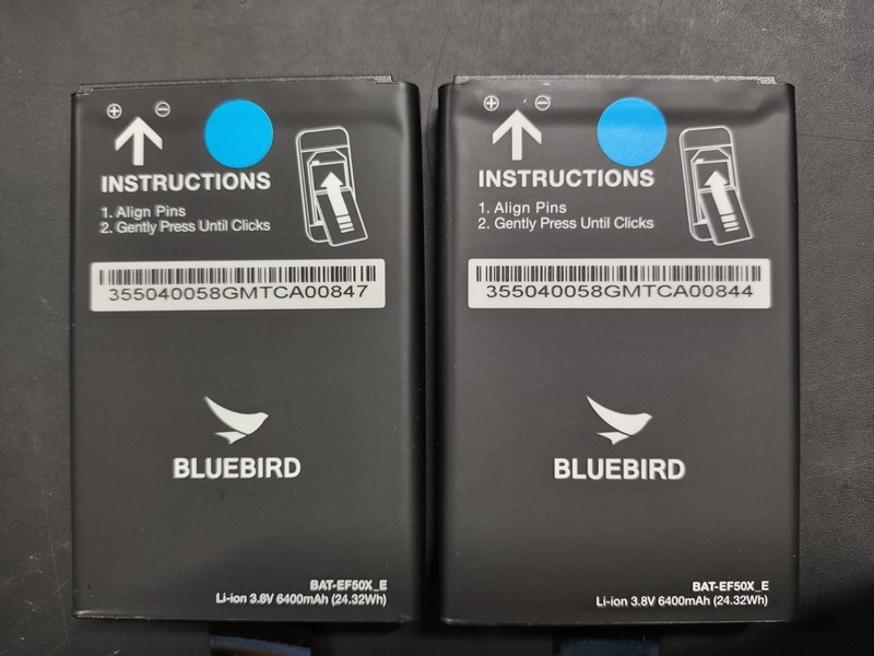x2 New Bluebird BAT-EF40X_S 2800 mAh OEM Battery for EF400 & EF401 Scanner #2720