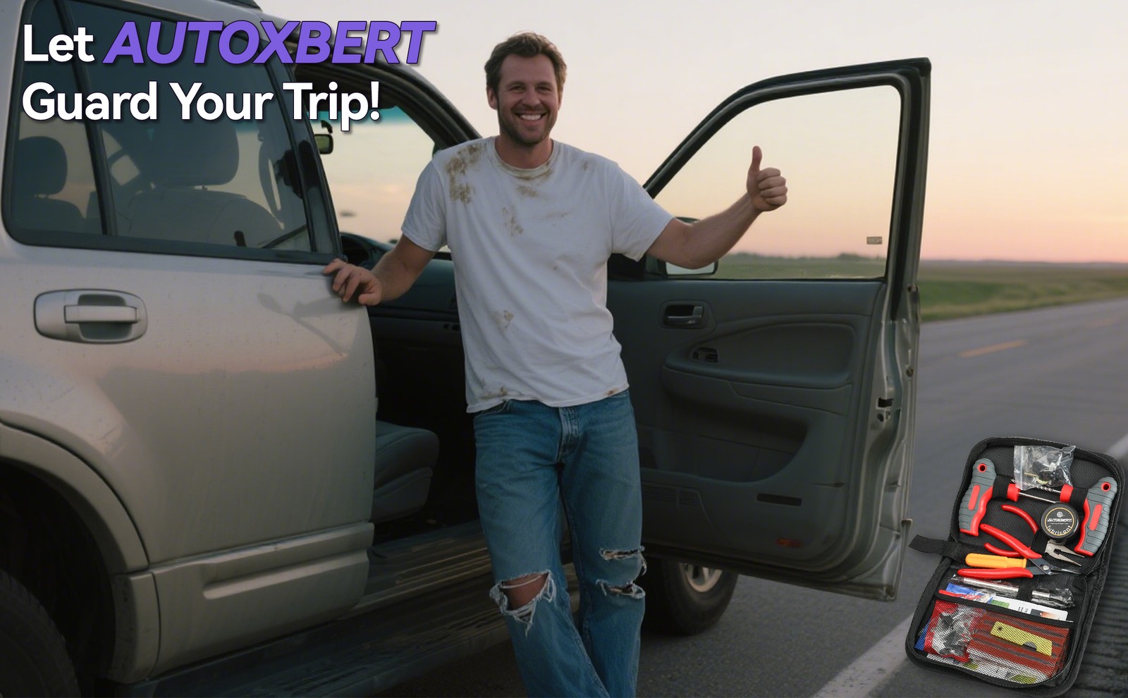 AUTOXBERT Tire Repair Kit Tire Recovery Tool Offroad Plugs For Tubeless Tire